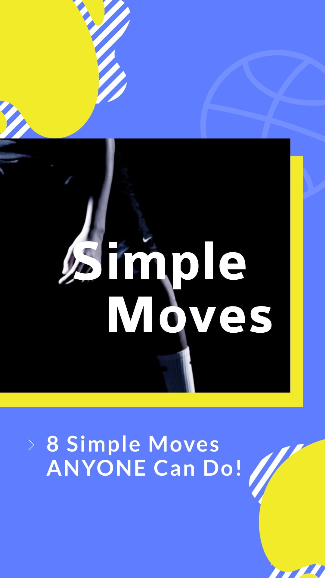 Basketball Simple Moves Video Intro Vertical Template