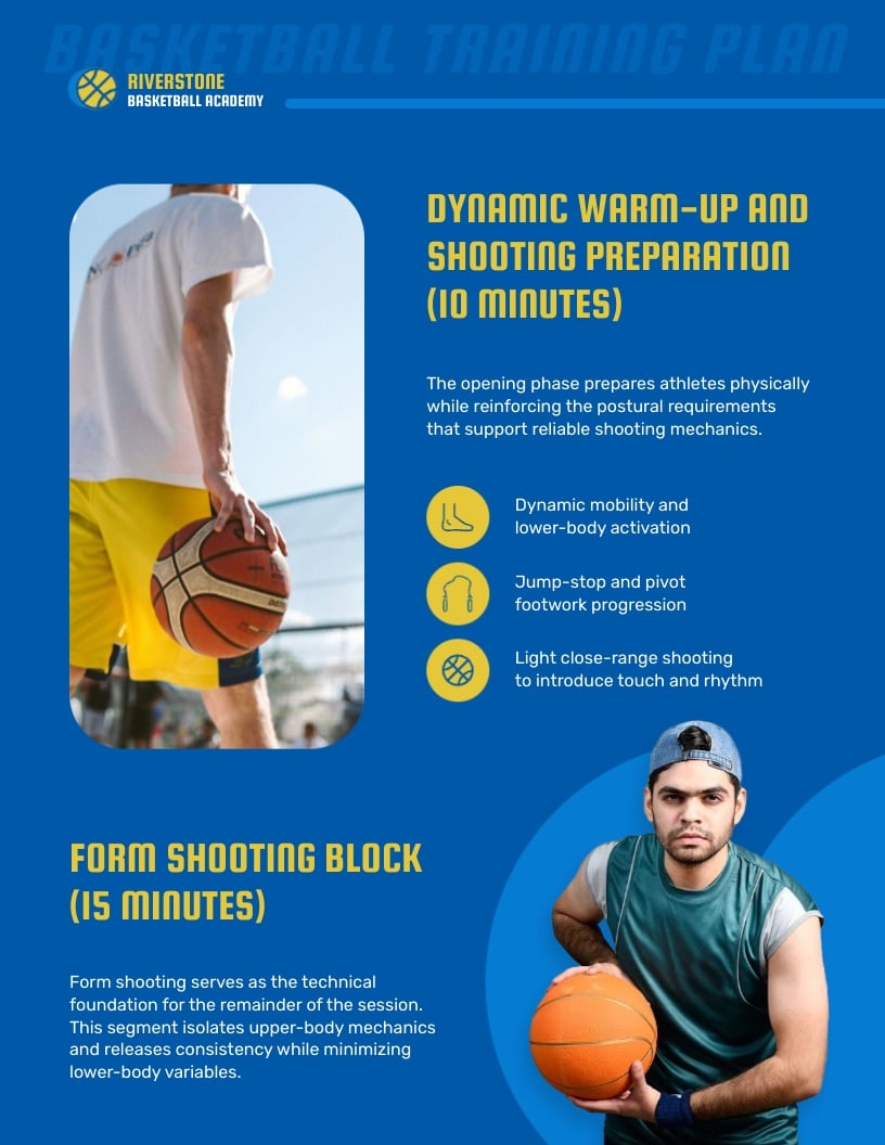 Basketball Training Plan Template | Visme