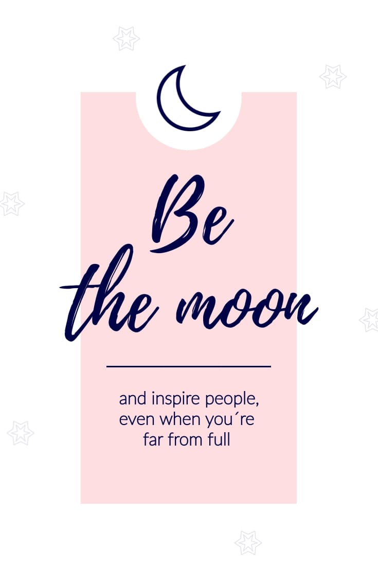 Be the Moon Pinterest Post Template