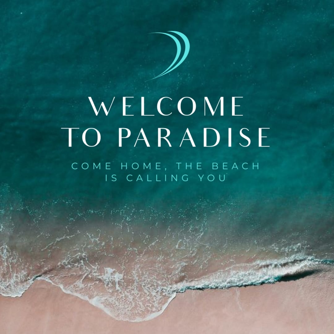 Beach Hotel Facebook Video Ad Square Template