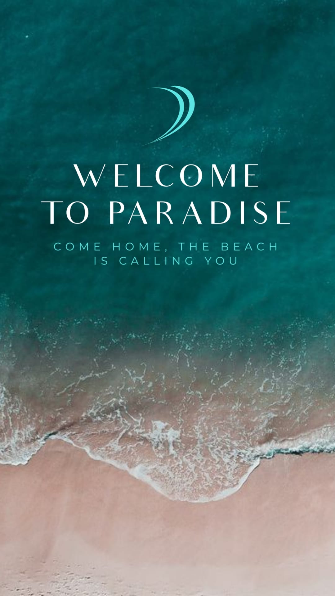Beach Hotel Facebook Video Ad Vertical Template