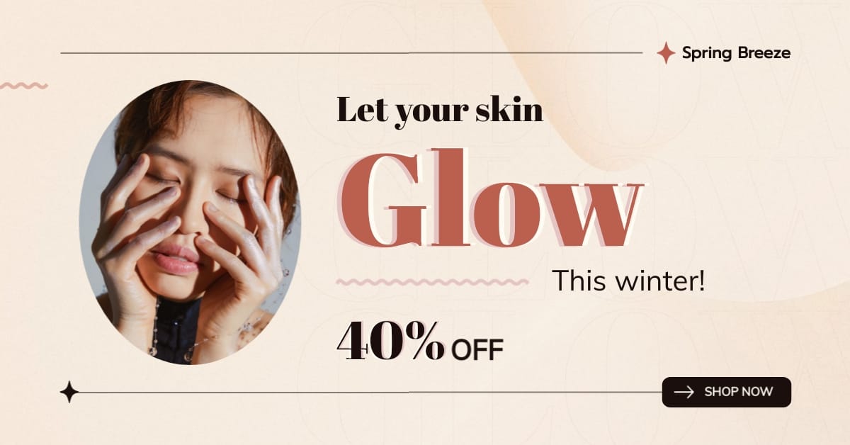 Beauty Product Sale Facebook Ad Template