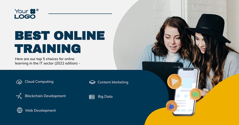 Best Online Training Facebook Post Template
