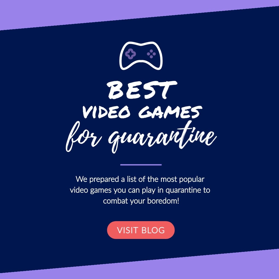 Best Video Games Quarantine Animated Square Template