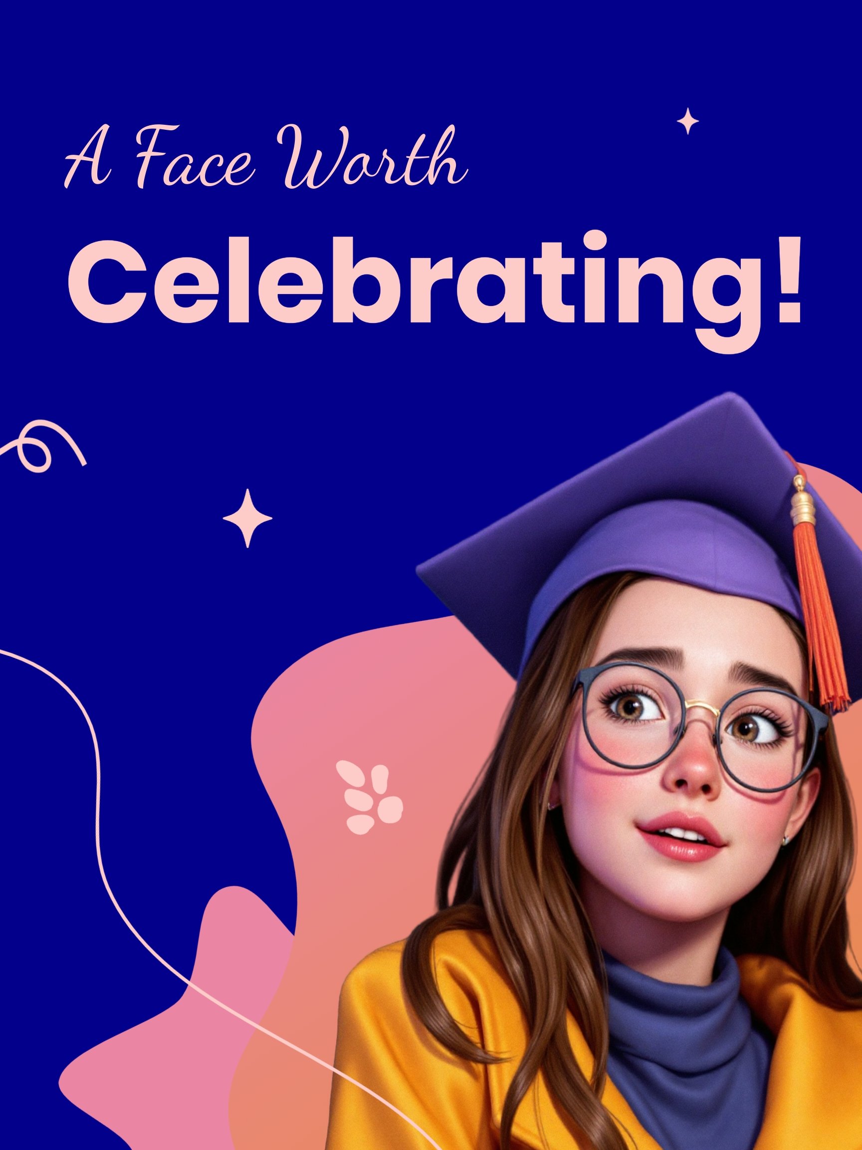 Big Face Poster For Graduation Template