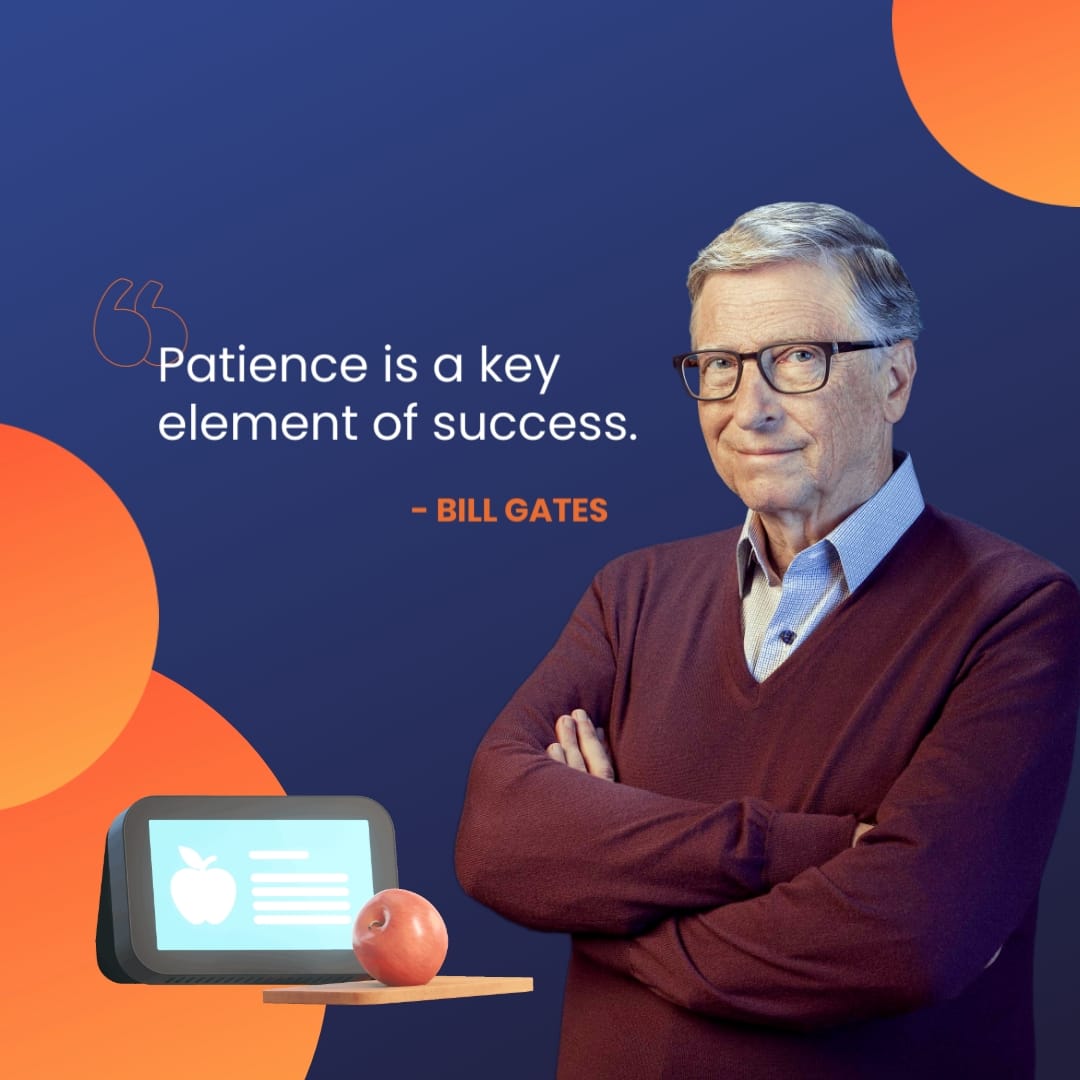 Bill Gates Quote Square Template