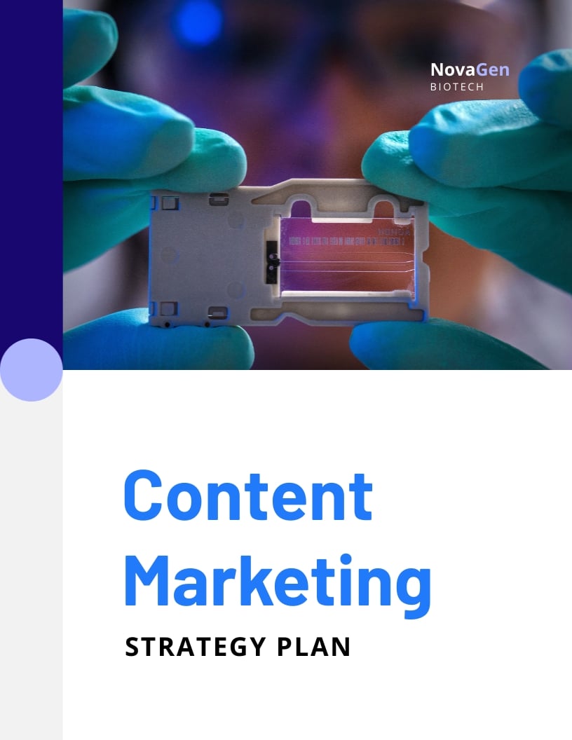 Biotech Company Marketing Strategy Template