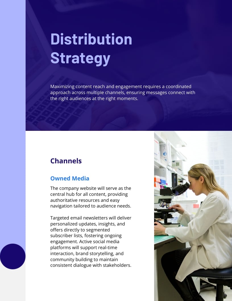 Biotech Company Marketing Strategy Template | Visme