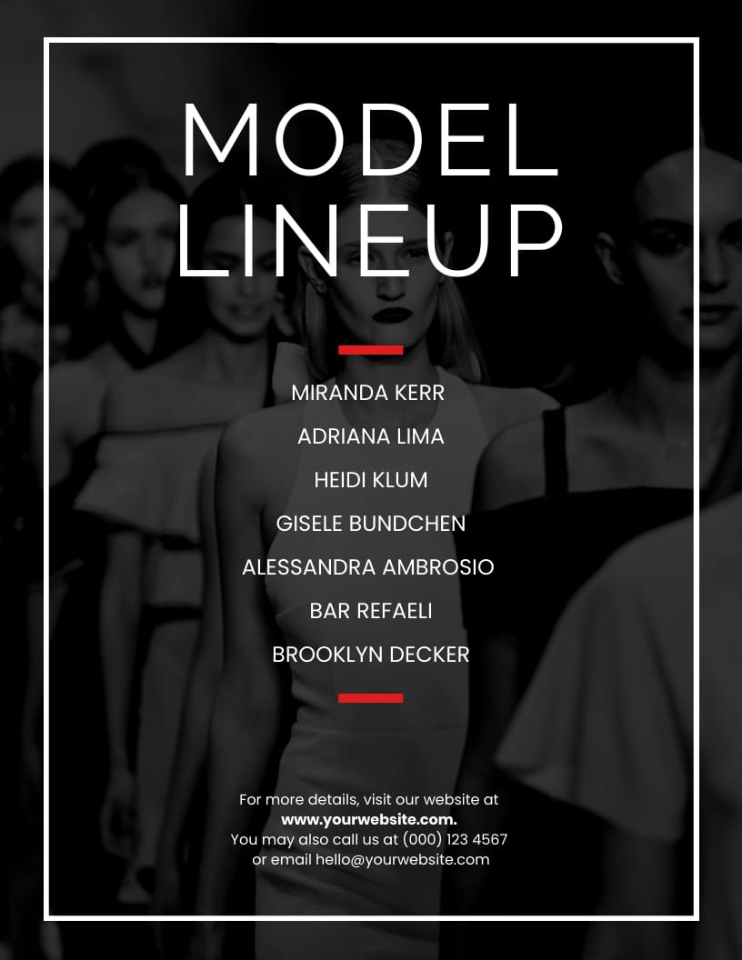 Black Fashion Week Flyer Template - Slide 2 Black Fashion Week Flyer Template - Slide 2