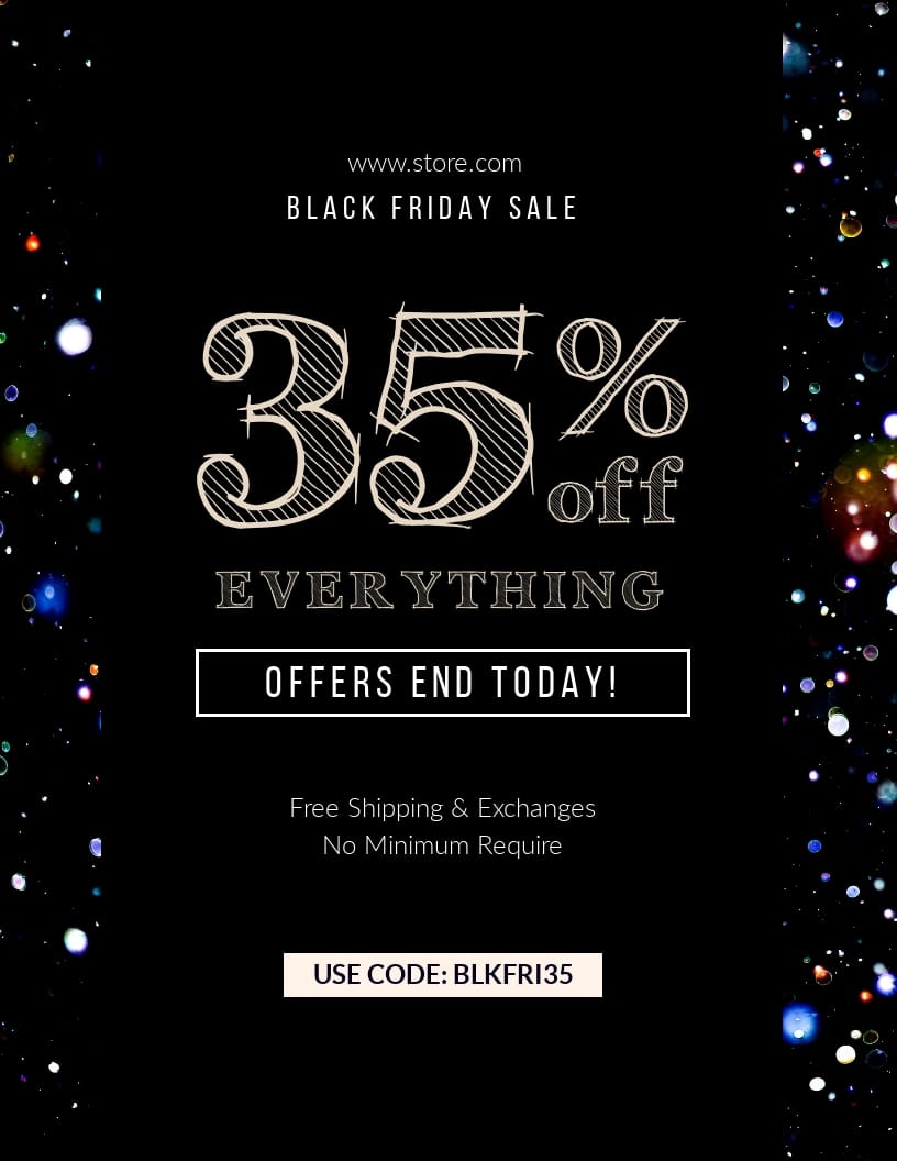 Black Friday Offer Ends - Flyer Template Black Friday Offer Ends - Flyer Template