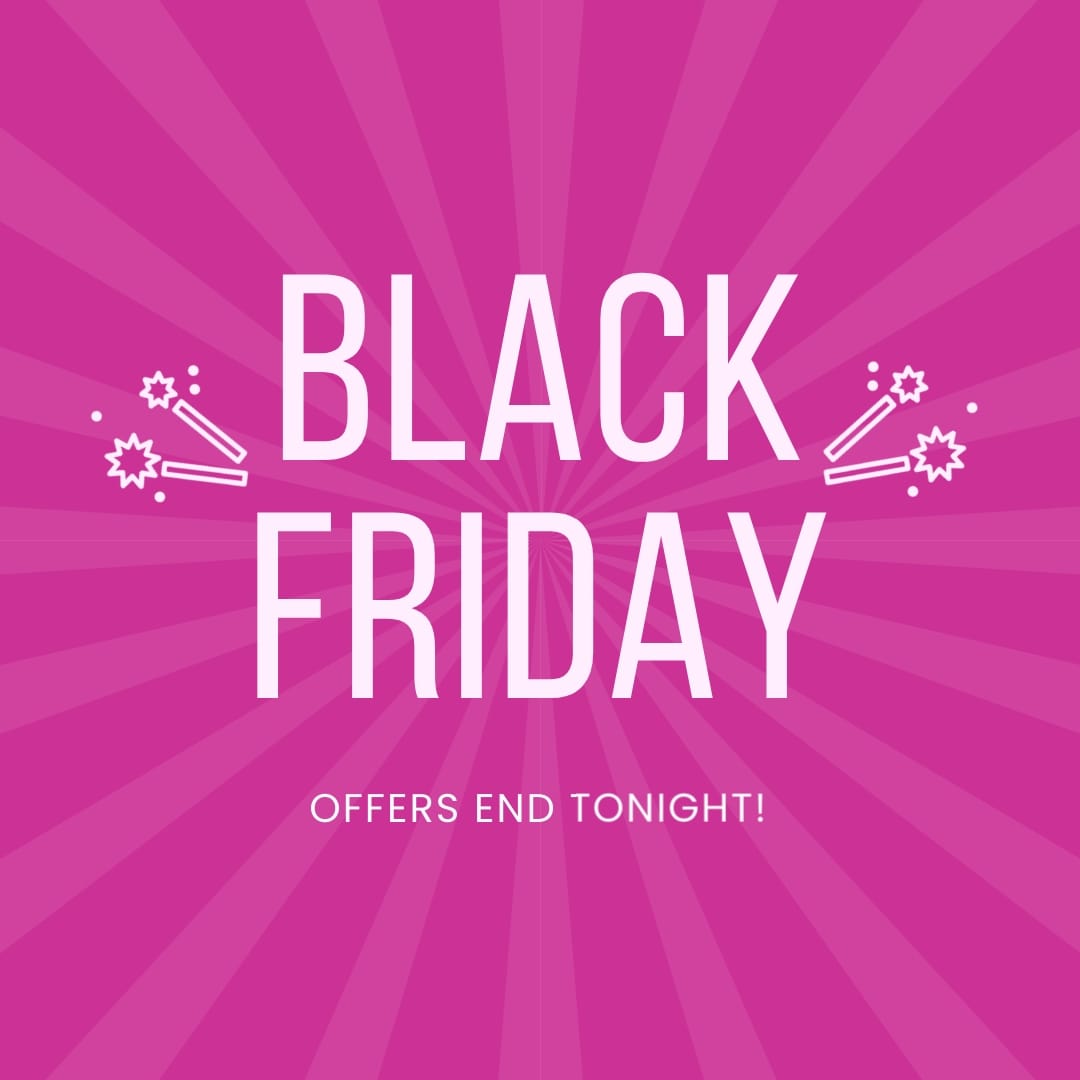 Black Friday Offers End Tonight Instagram Post Template