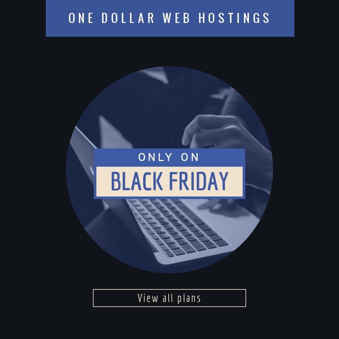 Black Friday Web Hosting Sale Instagram Post Template