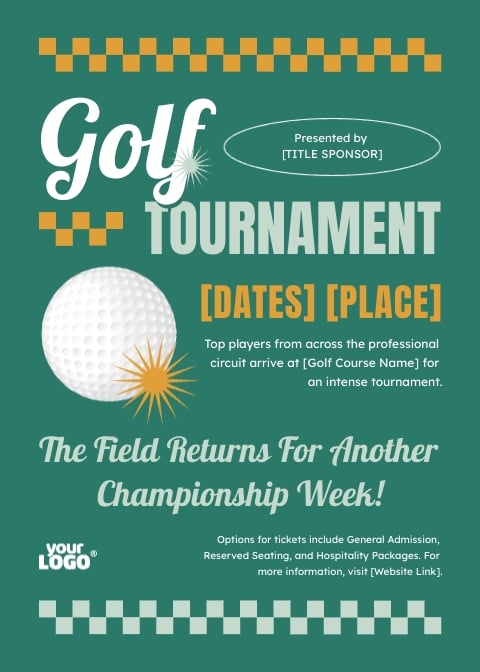 Blank Golf Flyer Template