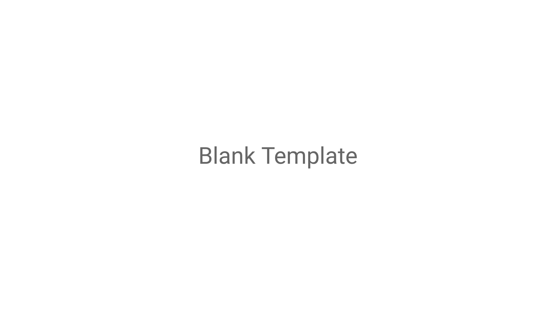 Blank Template Charts Wide Template