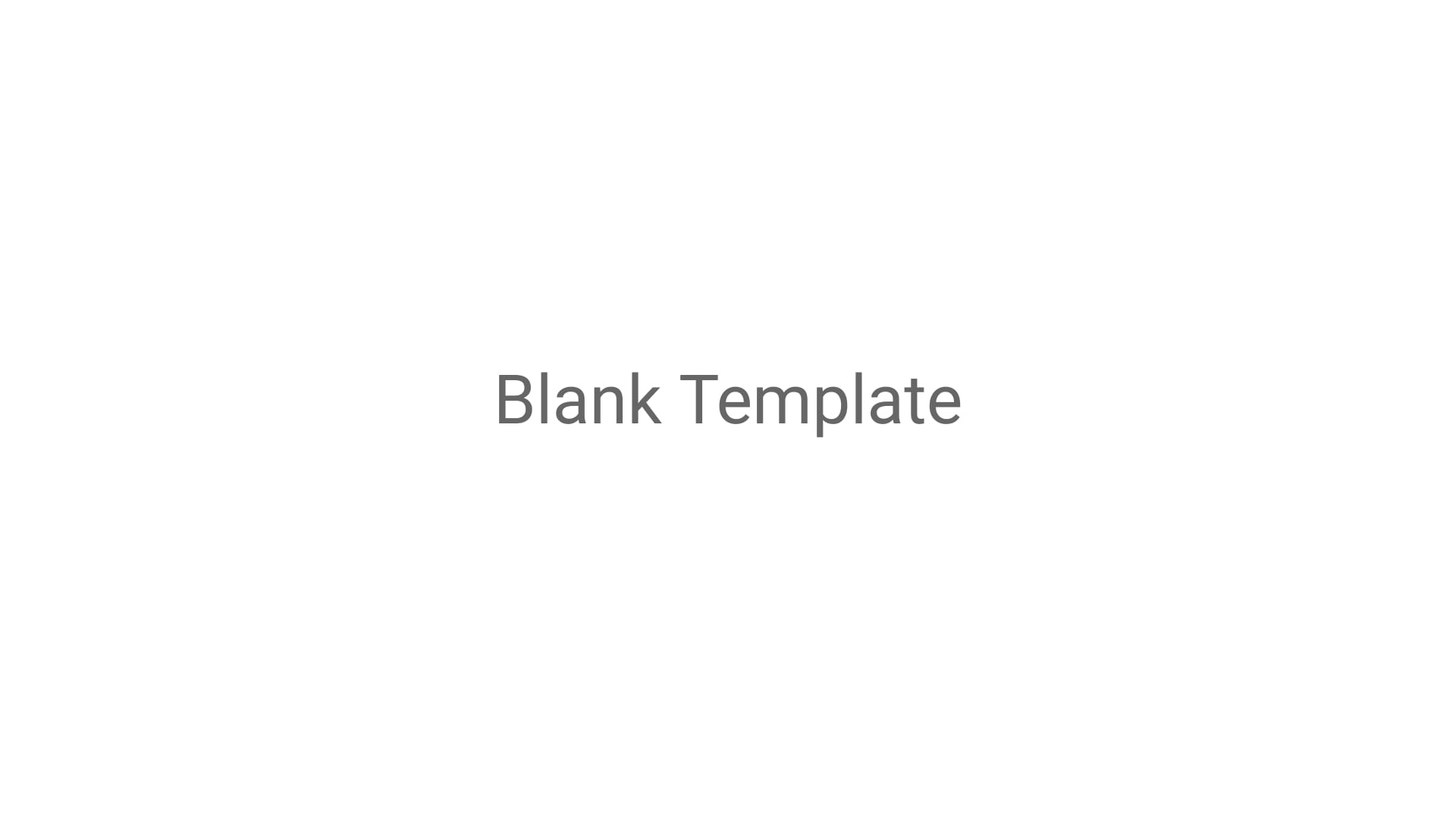 Blank Template Video Wide Template