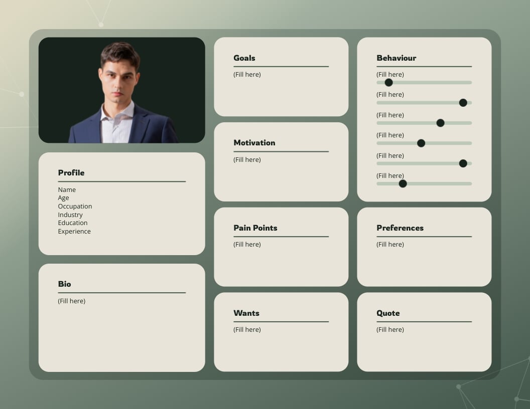 Blank User Persona Template