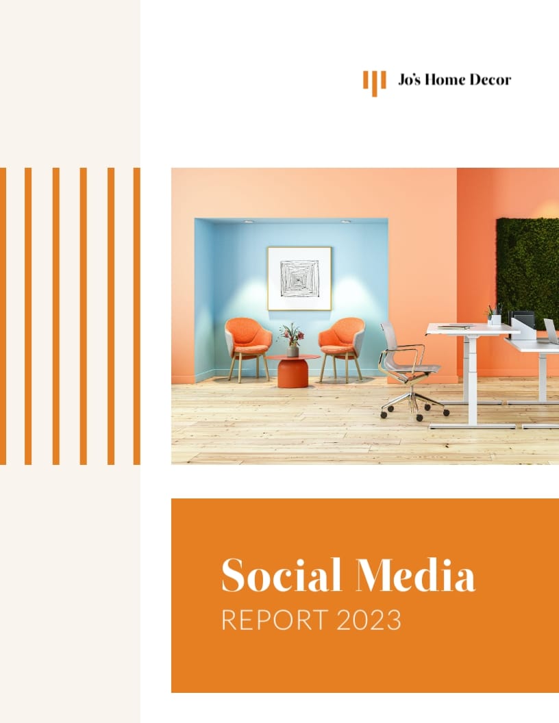 Blog Social Media Report Template