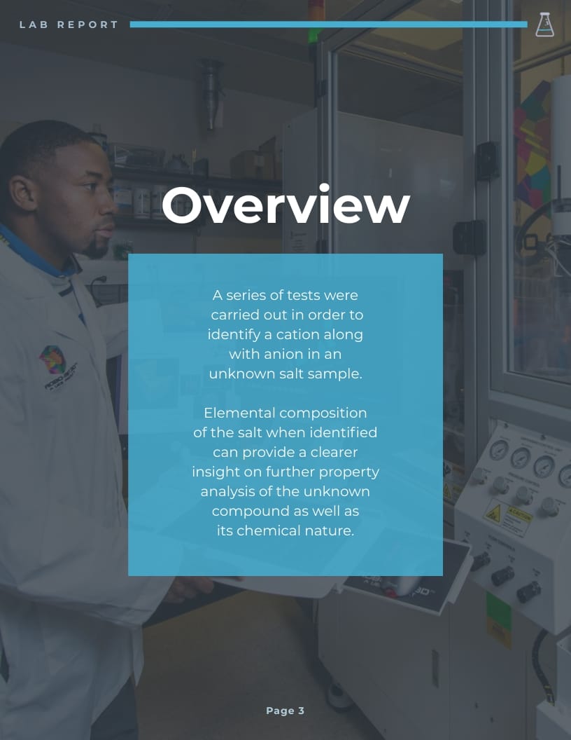 Blue Tone Lab Report Template | Visme