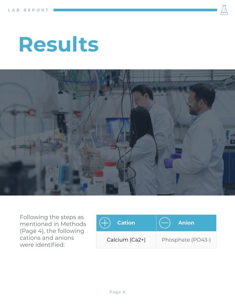 Blue Tone Lab Report Template | Visme