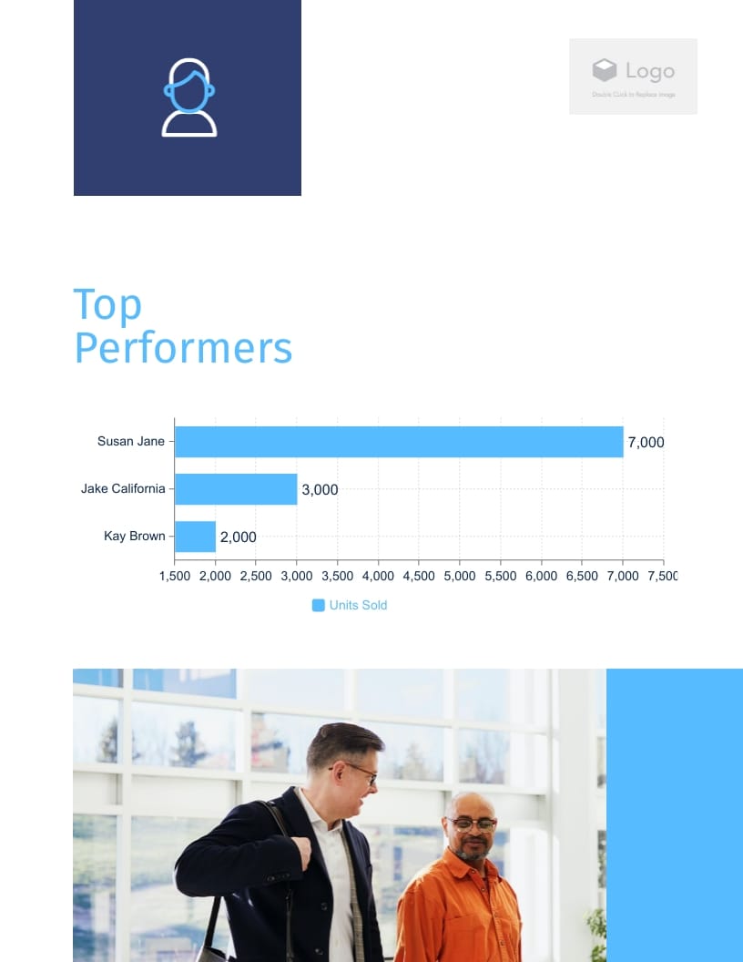 Blue SaaS Quarterly Sales Report Template - Slide 6 Blue SaaS Quarterly Sales Report Template - Slide 6