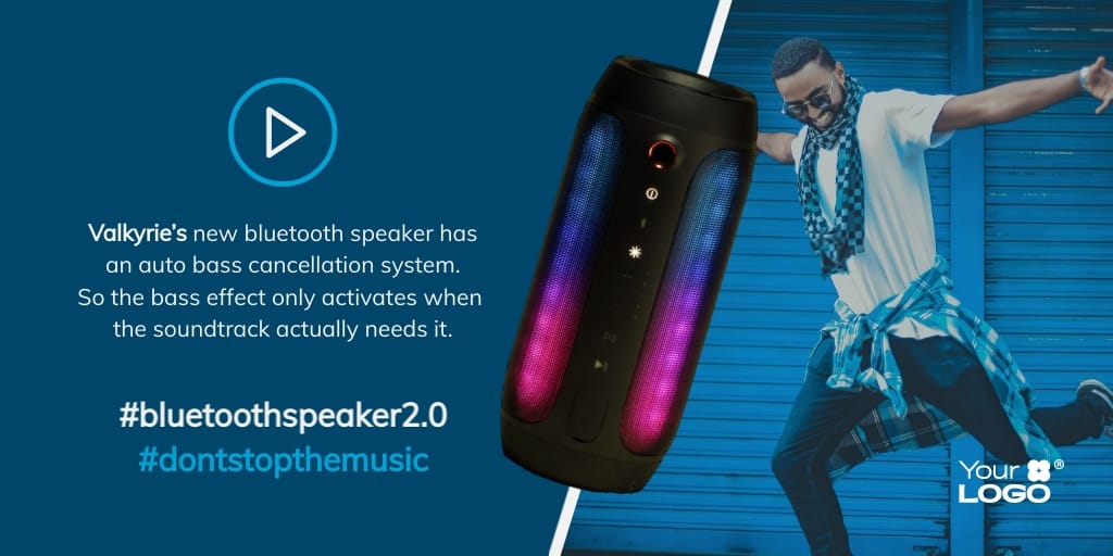 Bluetooth Speaker Twitter Post Template
