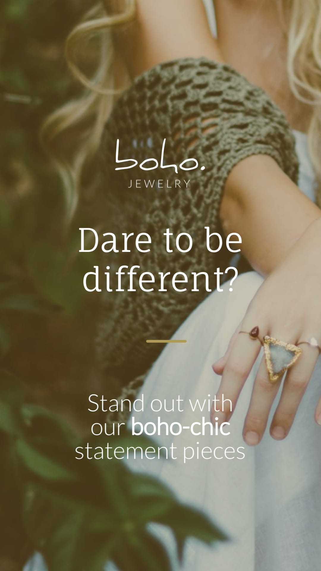 Boho Jewelry Facebook Video Ad Vertical Template