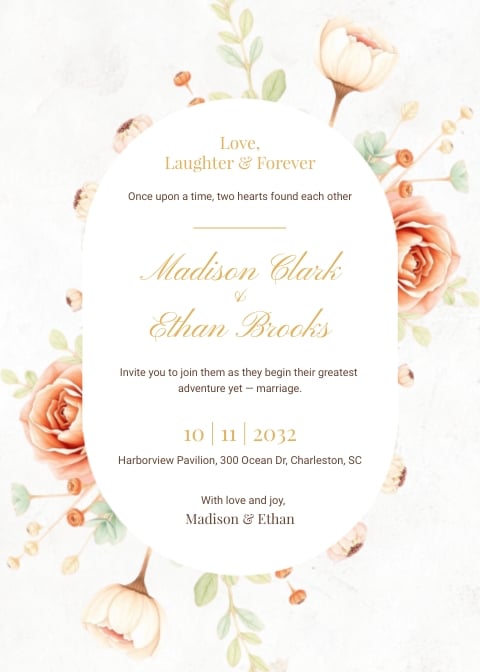 Boho Wedding Invitation Template Boho Wedding Invitation Template