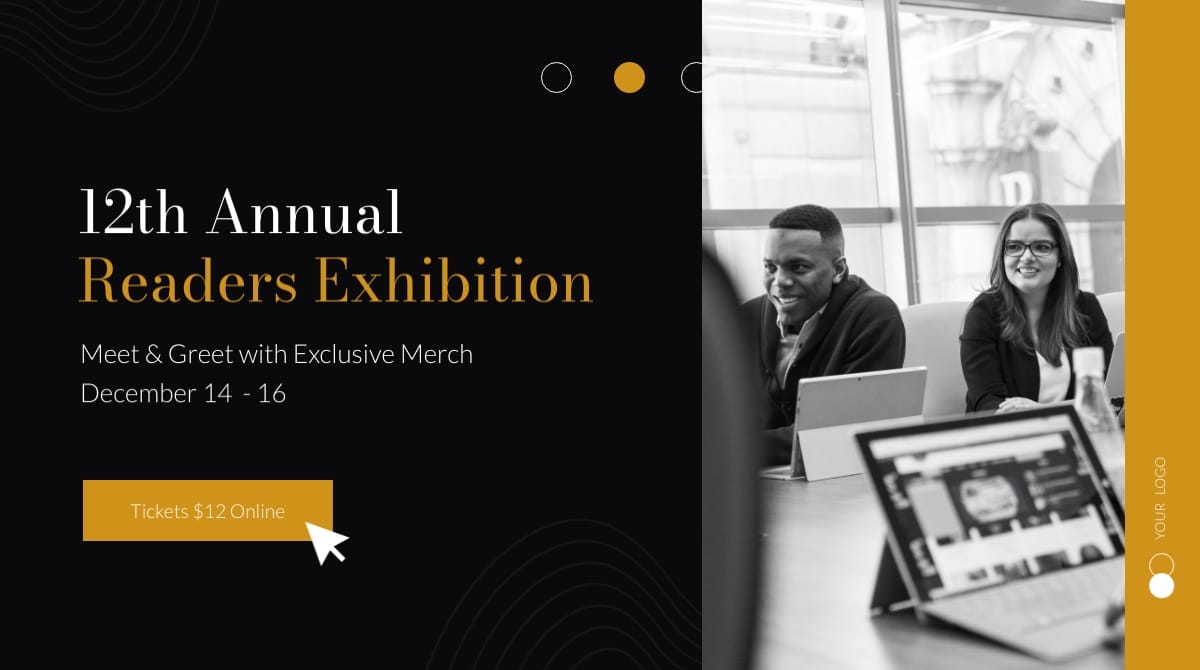Book Exhibition Twitter X Ad Template