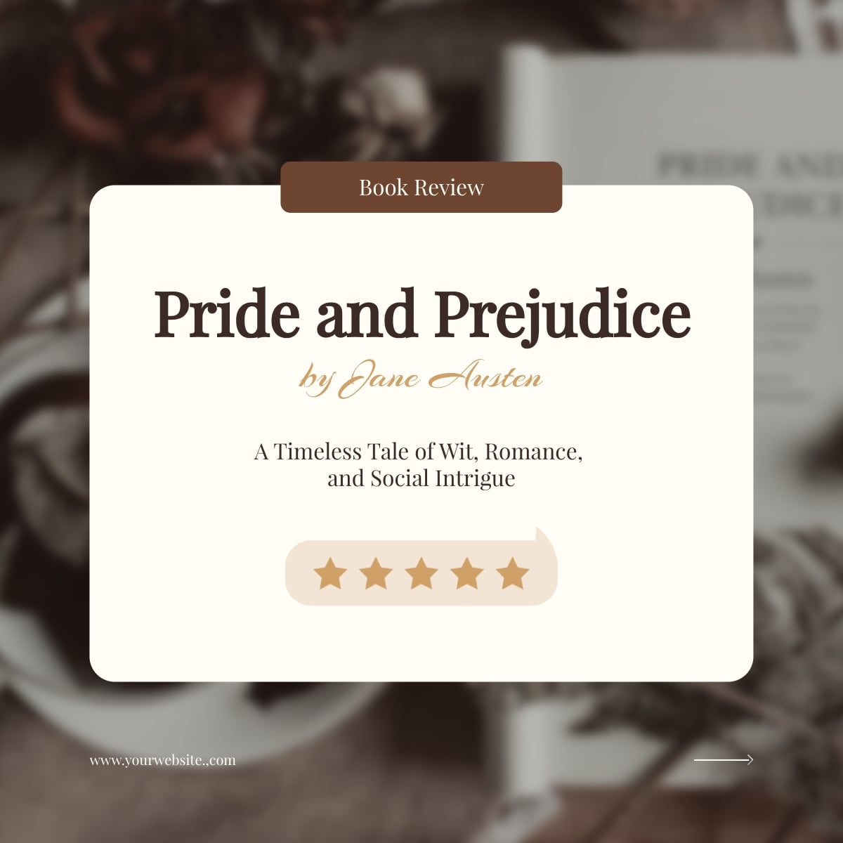 Book Review Instagram Carousel Post Template