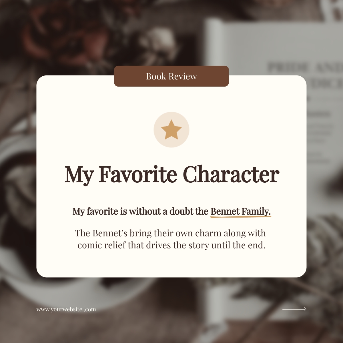Book Review Instagram Carousel Post Template | Visme