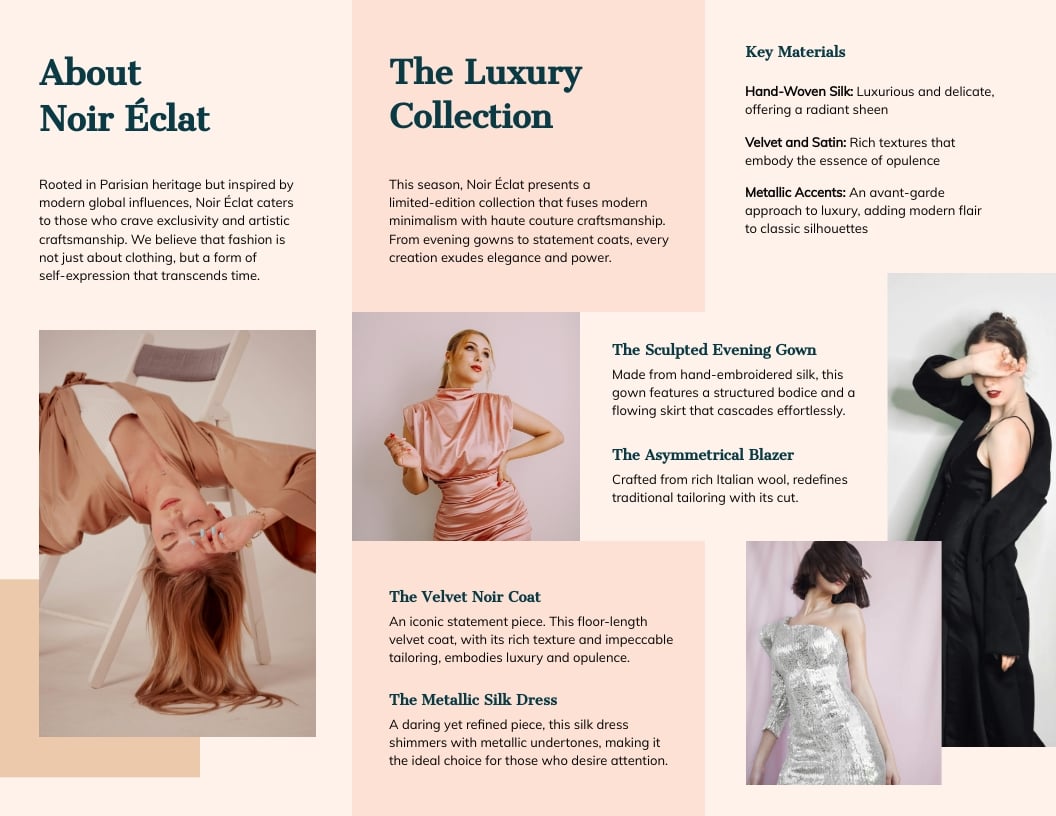 Boutique Fashion Brochure Template - Slide 2 Boutique Fashion Brochure Template - Slide 2