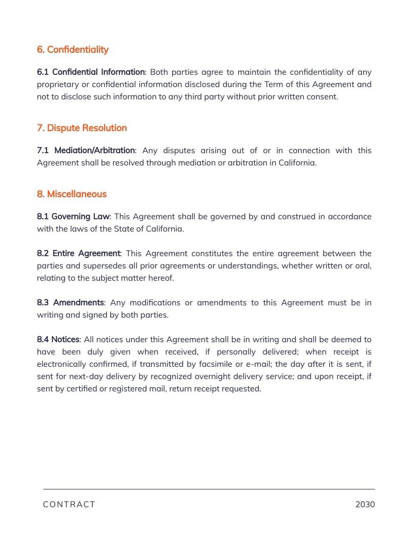 Boxing Sponsorship Contract Template - Slide 4 Boxing Sponsorship Contract Template - Slide 4