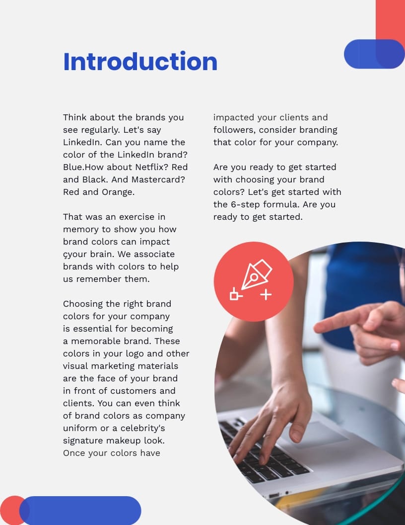 Brand Colors Ebook Template - Slide 3 Brand Colors Ebook Template - Slide 3