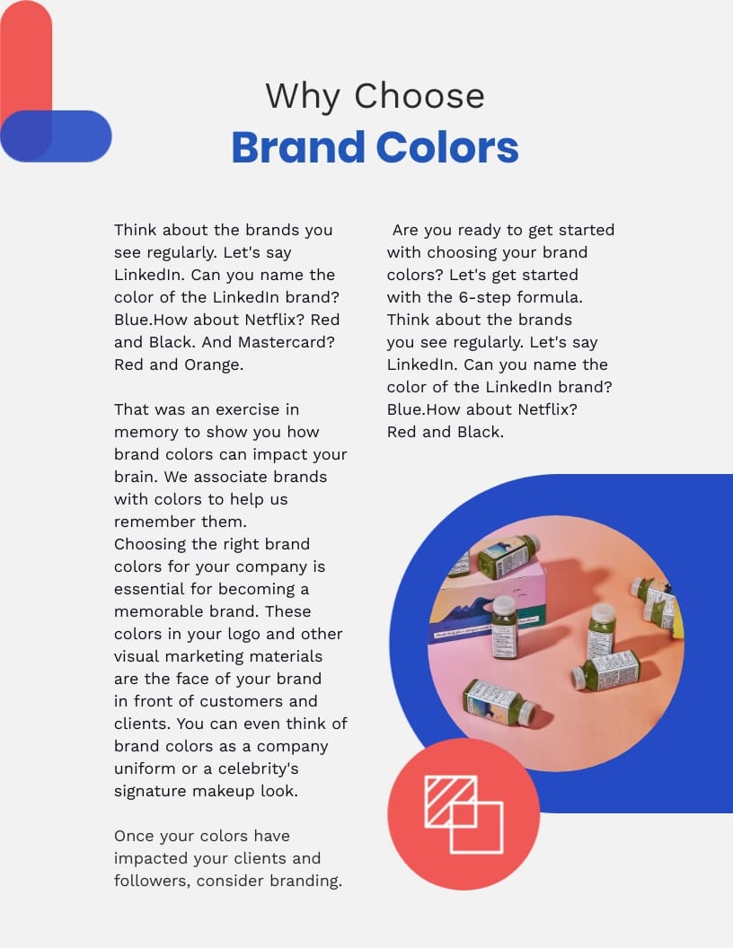 Brand Colors Ebook Template - Slide 6 Brand Colors Ebook Template - Slide 6