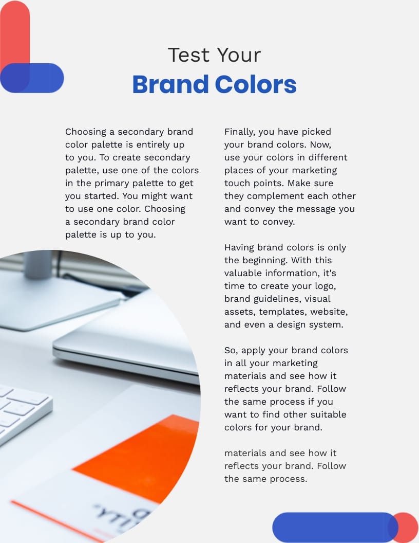 Brand Colors Ebook Template - Slide 9 Brand Colors Ebook Template - Slide 9