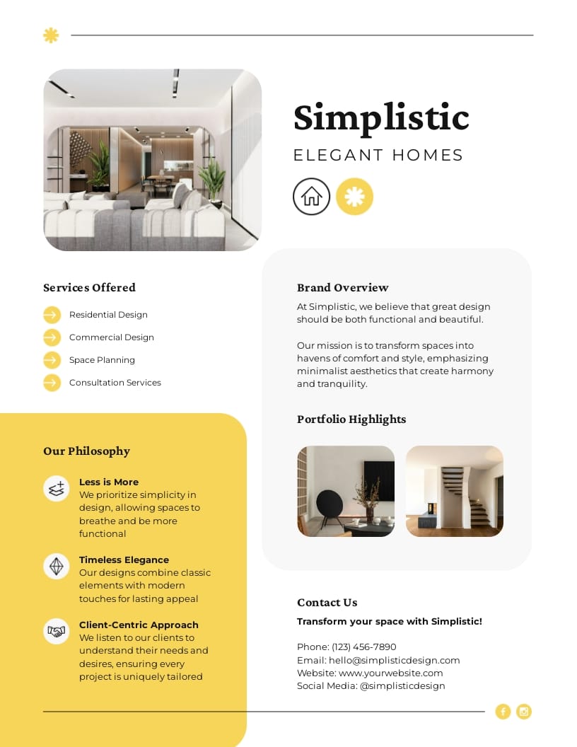 Brand One Pager Template