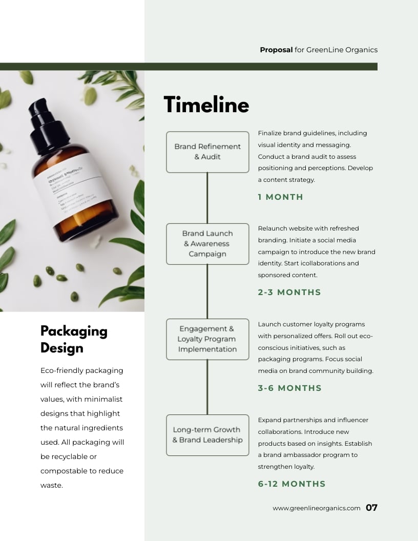 Brand Proposal Example Template - Slide 7 Brand Proposal Example Template - Slide 7