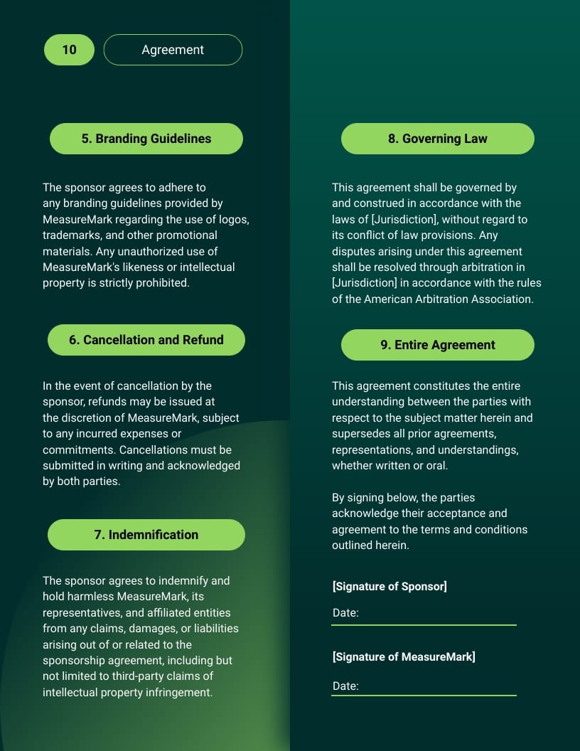 Brand Sponsorship Proposal Template - Slide 10 Brand Sponsorship Proposal Template - Slide 10