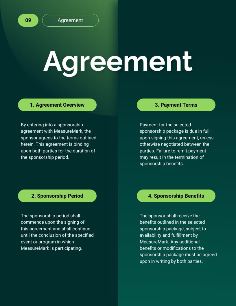 Brand Sponsorship Proposal Template - Slide 9 Brand Sponsorship Proposal Template - Slide 9
