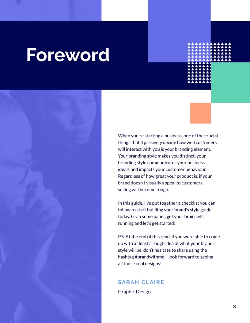 Brand Style Guide Checklist Lead Magnet Template - Slide 3 Brand Style Guide Checklist Lead Magnet Template - Slide 3