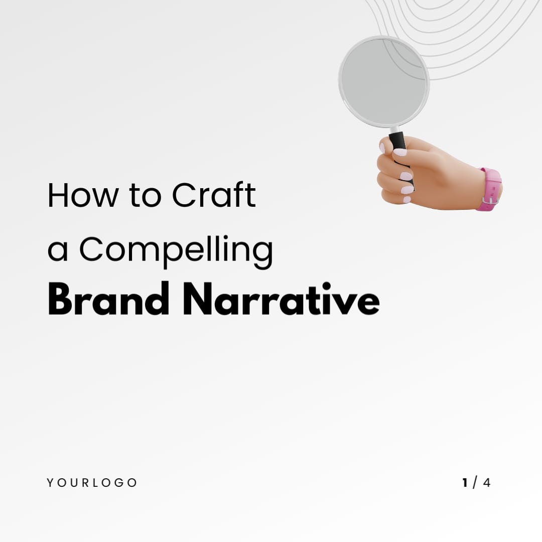 Branding Strategy Twitter X Carousel Post Square Template