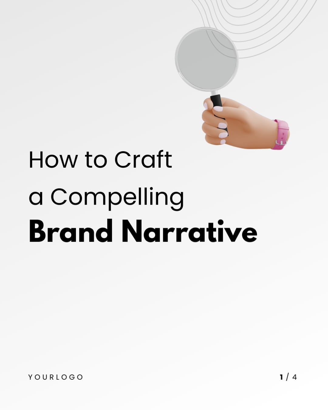 Branding Strategy Twitter X Carousel Post Vertical Template