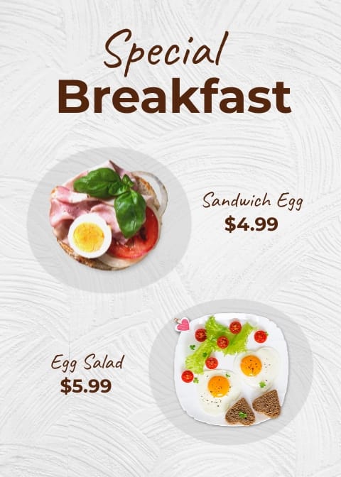 Breakfast Menu Table Tent Template - Slide 2 Breakfast Menu Table Tent Template - Slide 2