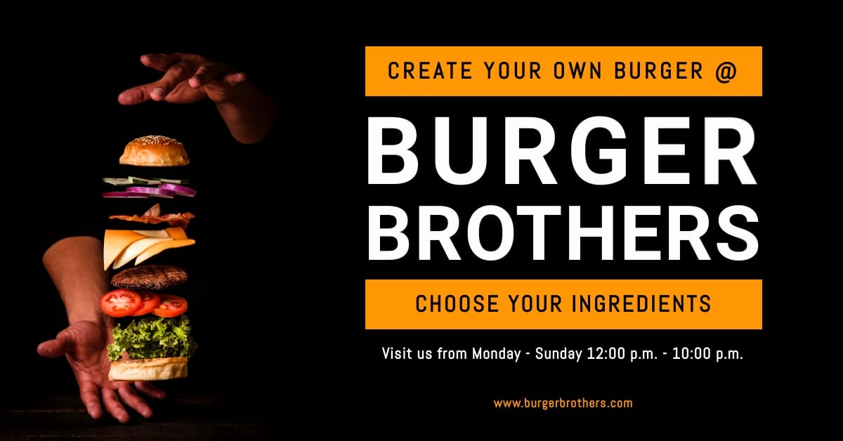 Burger Brothers Facebook Ad Template