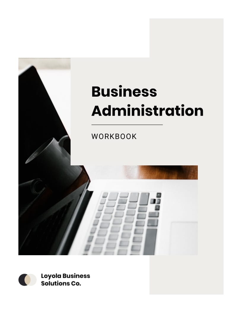 Business Administration Workbook Template