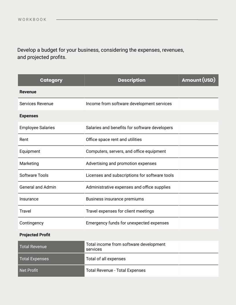 Business Administration Workbook Template - Slide 10 Business Administration Workbook Template - Slide 10