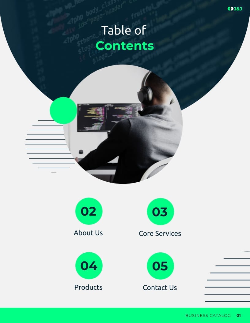 Business Catalog Template - Slide 2 Business Catalog Template - Slide 2