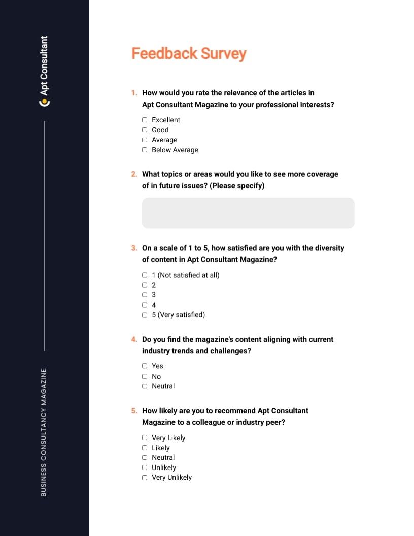 Business Consultancy Magazine Template - Slide 8 Business Consultancy Magazine Template - Slide 8