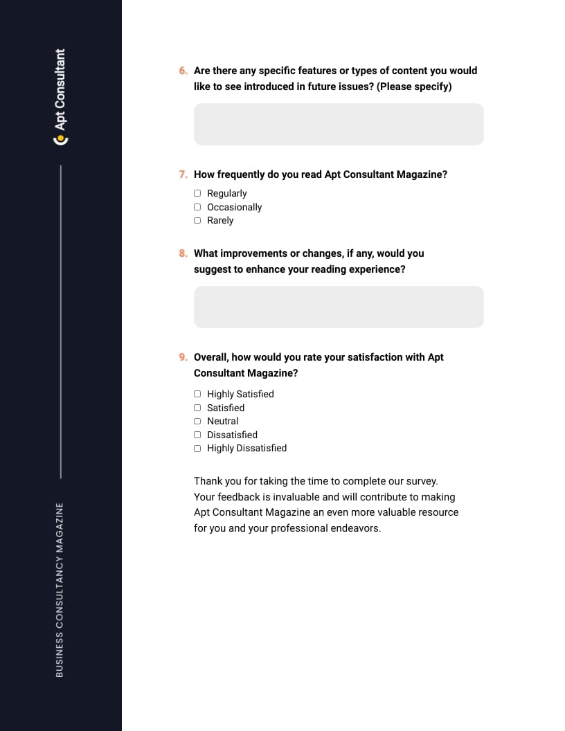 Business Consultancy Magazine Template - Slide 9 Business Consultancy Magazine Template - Slide 9