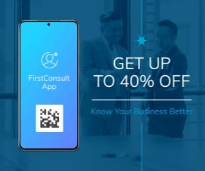 Business Consulting App Medium Rectangle Template